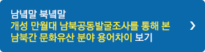 남녘말 북녘말 개성 만월대 남북공동발굴조사를 통해 본 남북간 문화유산 분야 용어차이 보기